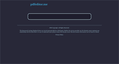 Desktop Screenshot of pdfeditor.me